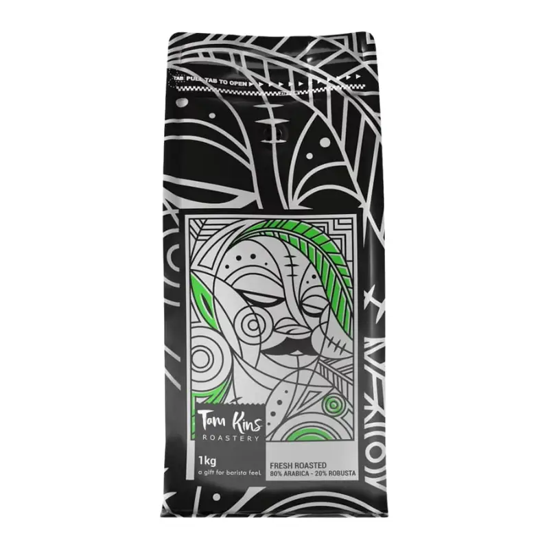 قهوه نقره ای 80/20 تام کینز 1 کیلوگرم