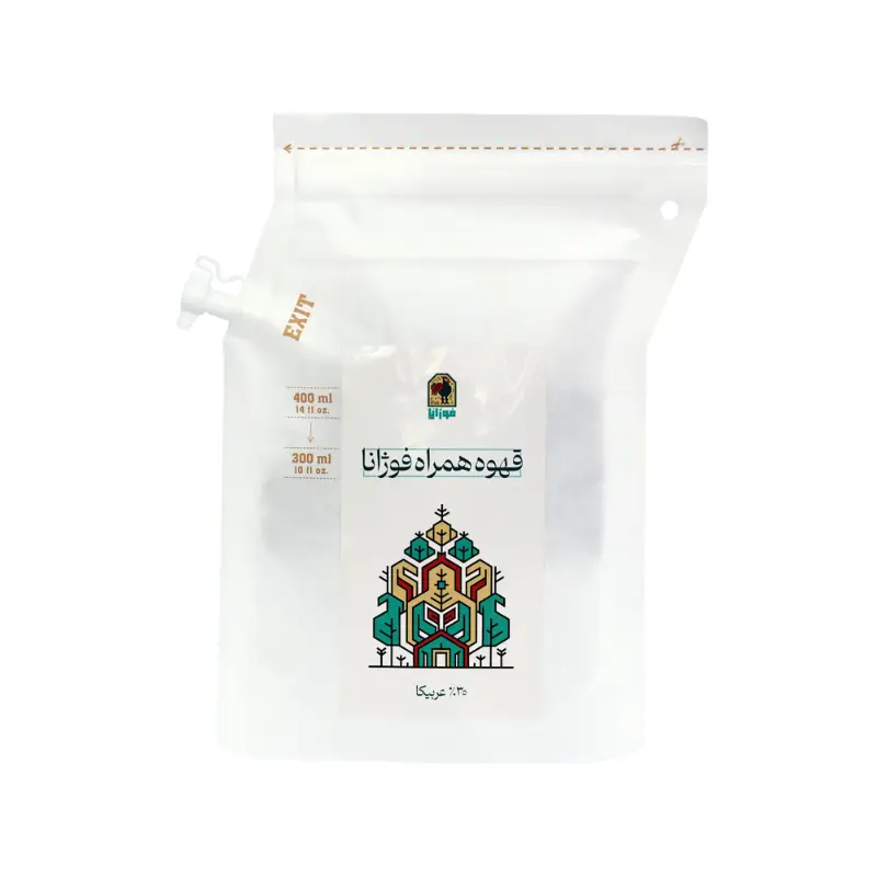 قهوه همراه 30% عربیکا فوژانا 1 عددی