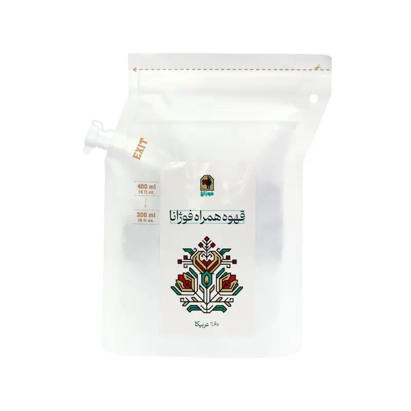 قهوه همراه 50% عربيكا فوژانا 1 عددی