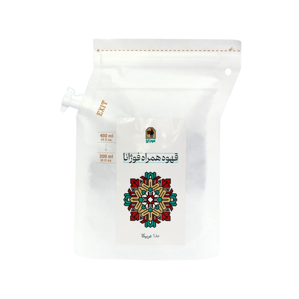 قهوه همراه 80% عربیکا فوژانا 1 عددی