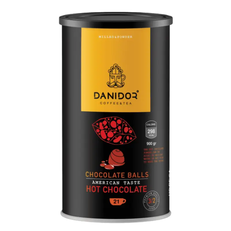 هات چاکلت با توپ های شکلات دانی در 900 گرم