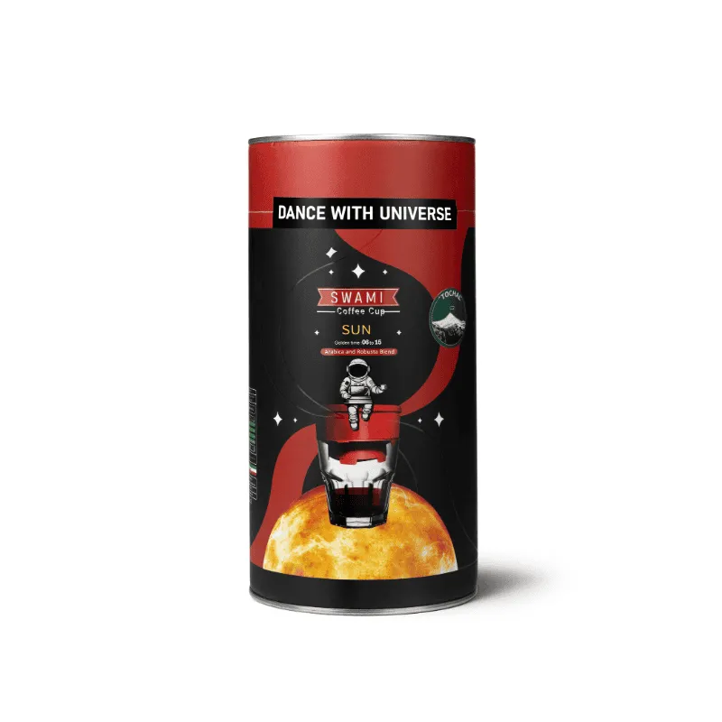 پک ۵ عددی قهوه سوامی کاپ Sun خورشید (Sun / Damavand) | طعم یاد فندوق، بادام، شکلات و پوست پرتقال