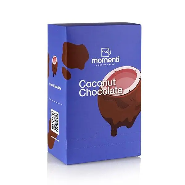 هات چاكلت ساشه اي با طعم نارگيل مومنتی