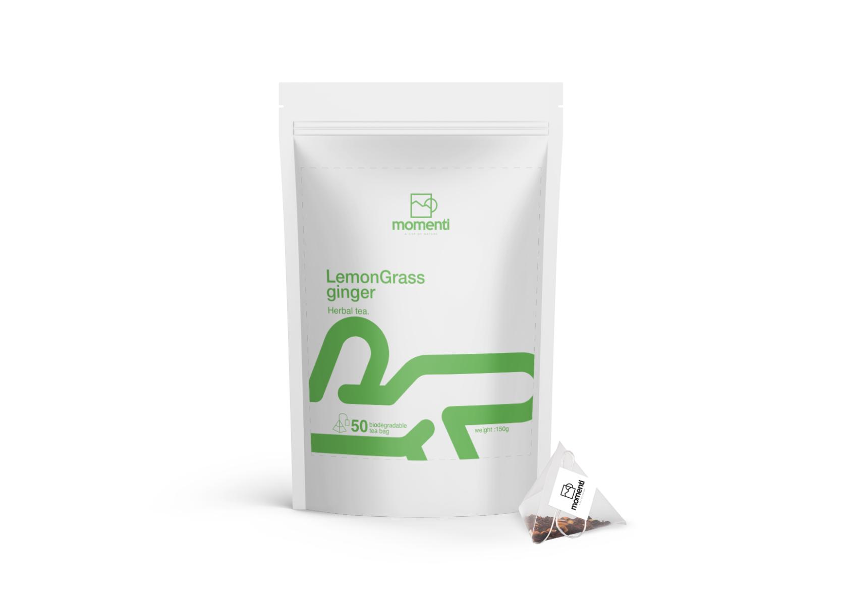 دمنوش تي بگ لمون گرس مومنتي 50 عددي